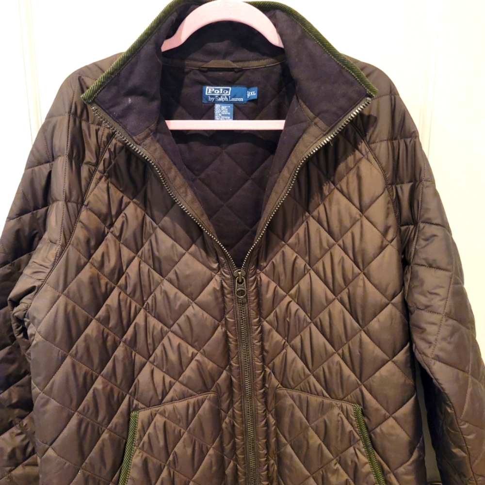 POLO Men's Quilted Brown Jacket